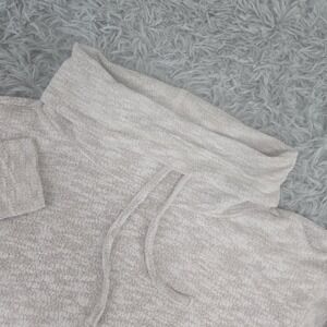 Prana Womens XS Beige‎ Long Sleeve Cowl Neck Pocket Drawstring Pullover